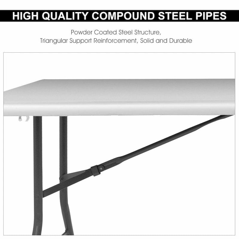 6 ft Portable Folding Table for Indoor and Outdoor Use
