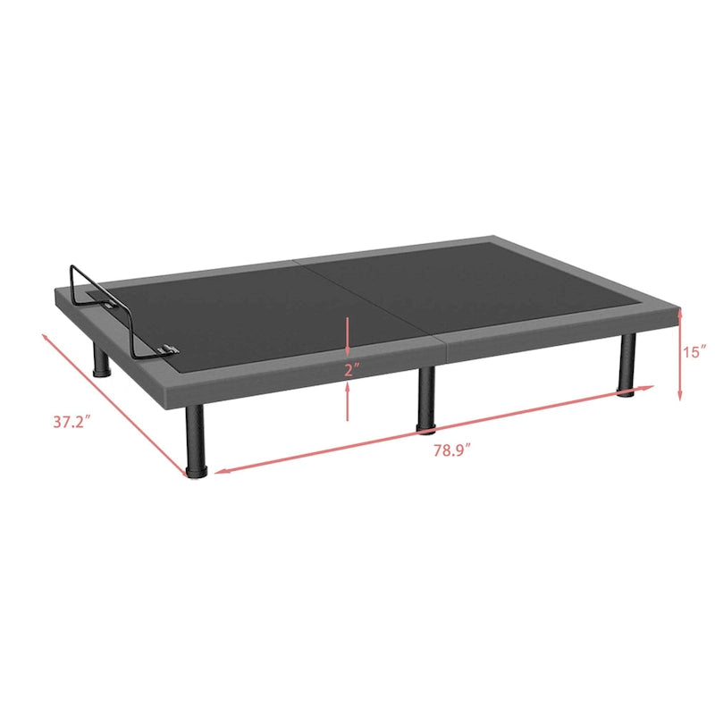 Adjustable Bed Base with Wireless Remote Control