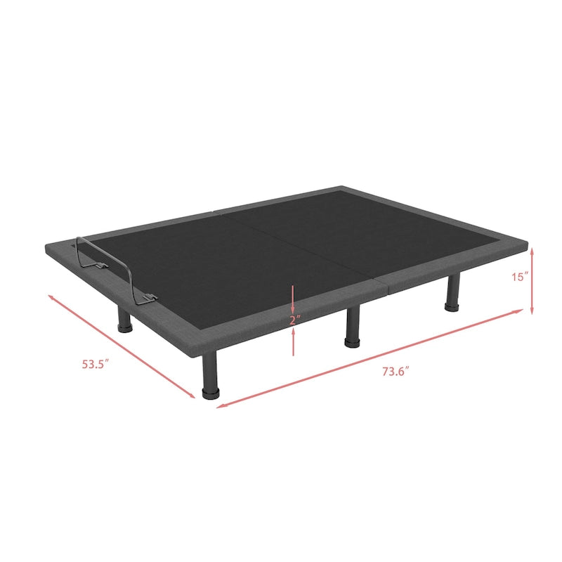 Adjustable Bed Base with Wireless Remote Control