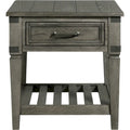 Foundry Brushed Pewter End Table