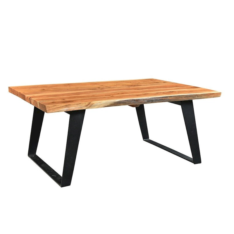 Handmade Live Edge Acacia Wood Coffee Table - 45 x 31 x 16 in