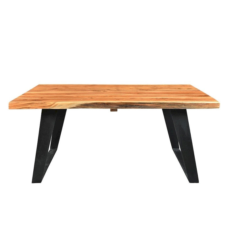 Handmade Live Edge Acacia Wood Coffee Table - 45 x 31 x 16 in