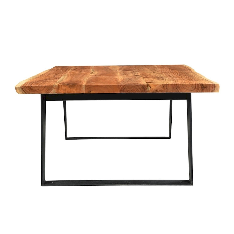 Handmade Live Edge Acacia Wood Coffee Table - 45 x 31 x 16 in