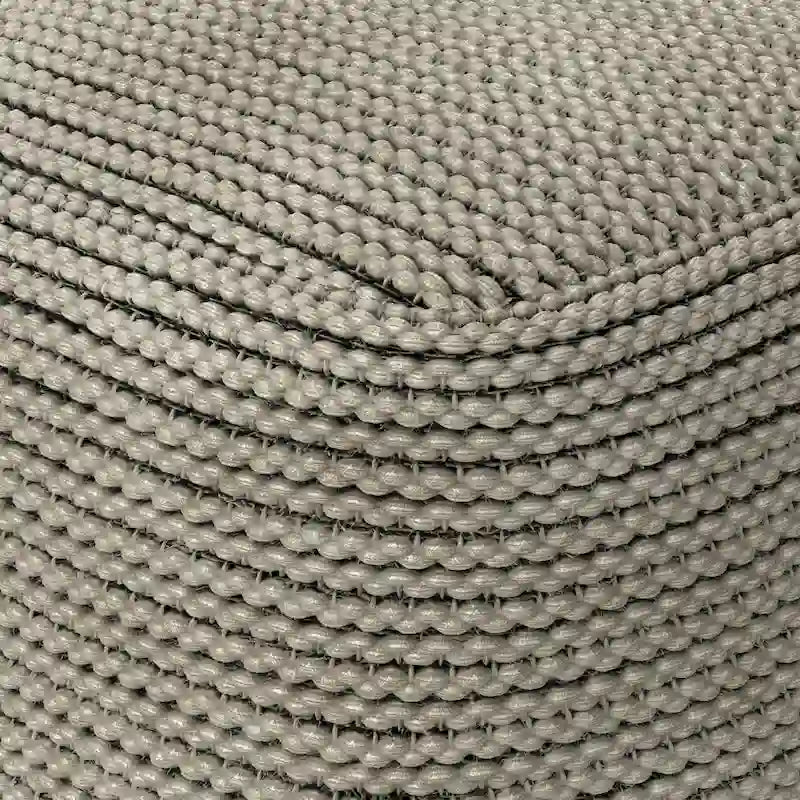 Cream Boho Square Indoor/Outdoor Pouf