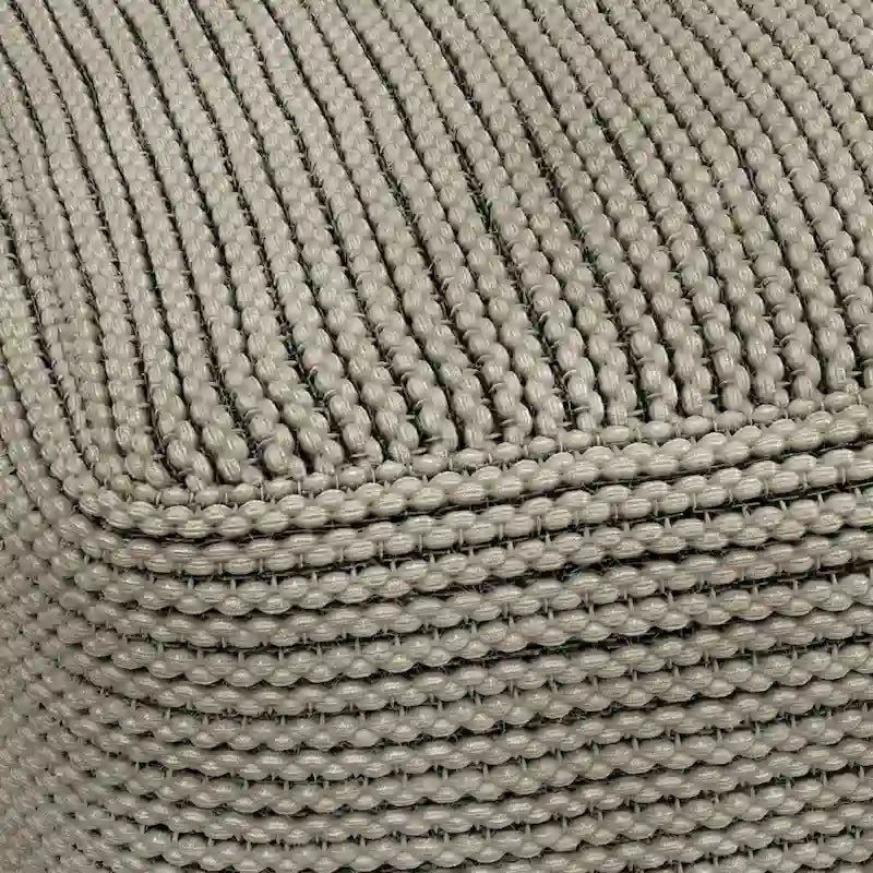 Cream Boho Square Indoor/Outdoor Pouf
