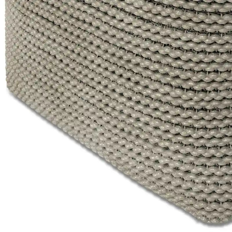 Cream Boho Square Indoor/Outdoor Pouf