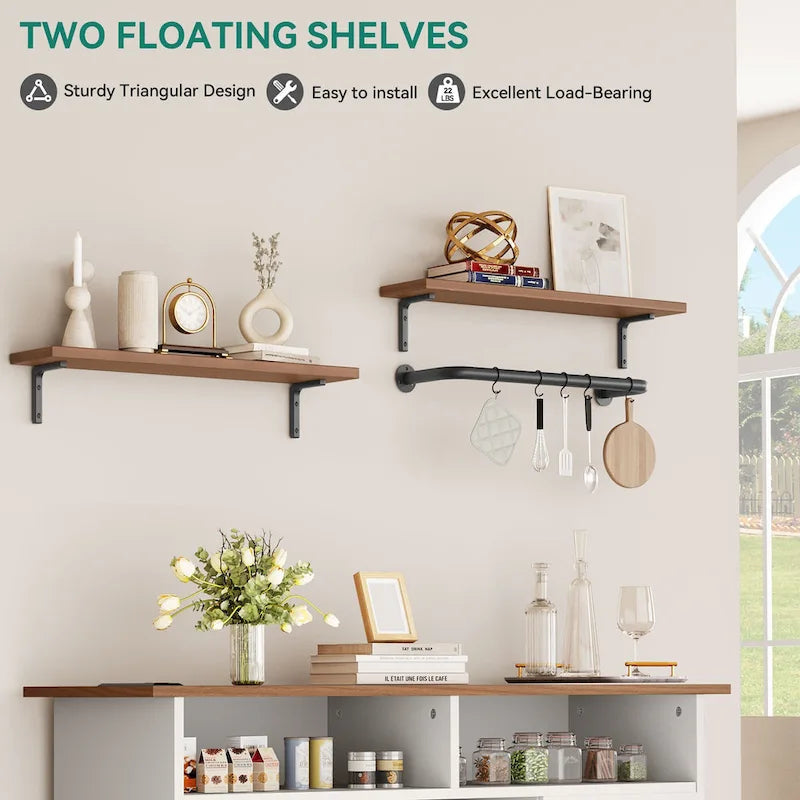 Farmhouse Buffet & Coffee Bar Cabinet with Storage