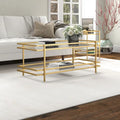 Steel and Tempered Glass Coffee Table
