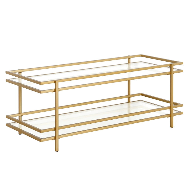 Steel and Tempered Glass Coffee Table