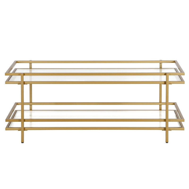 Steel and Tempered Glass Coffee Table