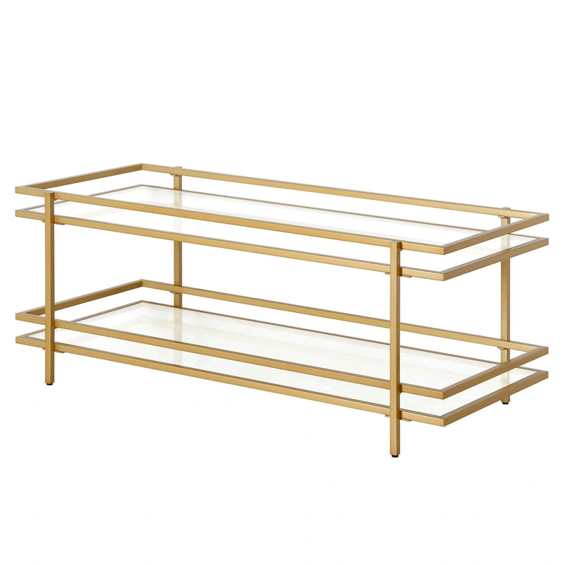 Steel and Tempered Glass Coffee Table