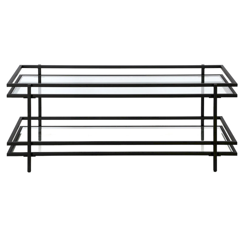 Steel and Tempered Glass Coffee Table