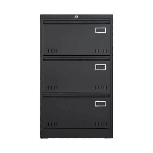 3-Drawer Metal Lateral File Cabinet with Lock