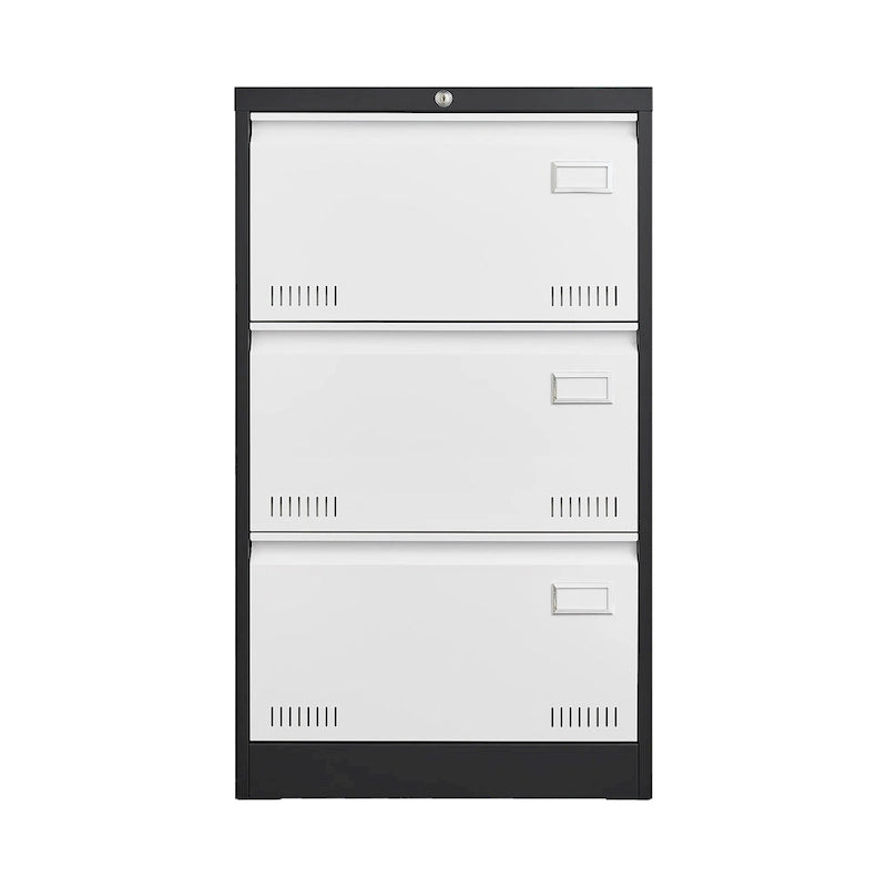 3-Drawer Metal Lateral File Cabinet with Lock