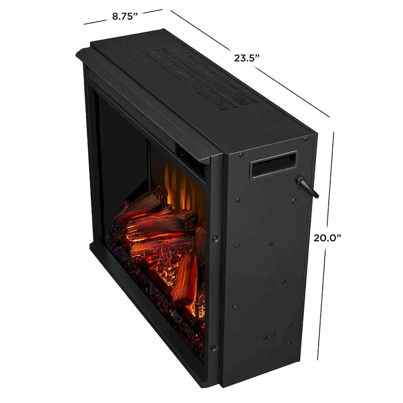 Electric TV Stand Fireplace in Dark Mahogany