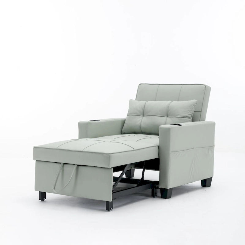 3-in-1 Convertible Sleeper Chair with USB Ports