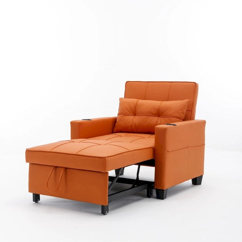 3-in-1 Convertible Sleeper Chair with USB Ports