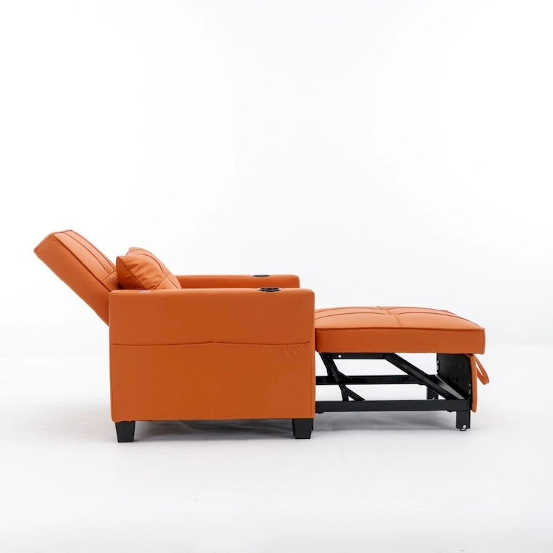 3-in-1 Convertible Sleeper Chair with USB Ports