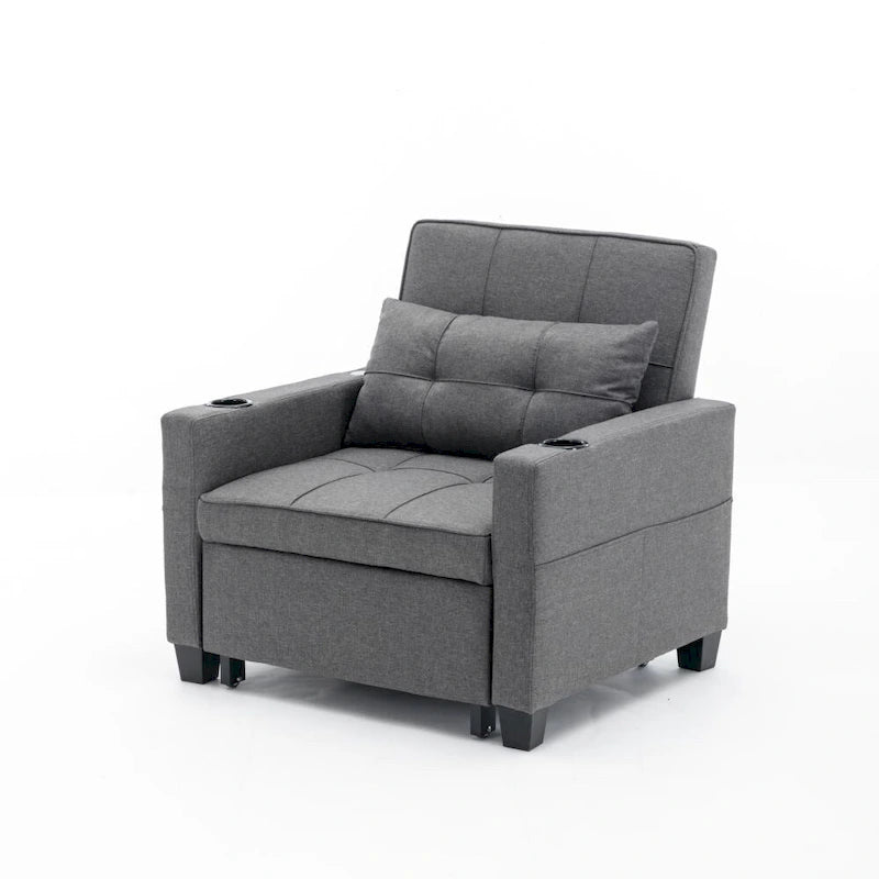 3-in-1 Convertible Sleeper Chair with USB Ports