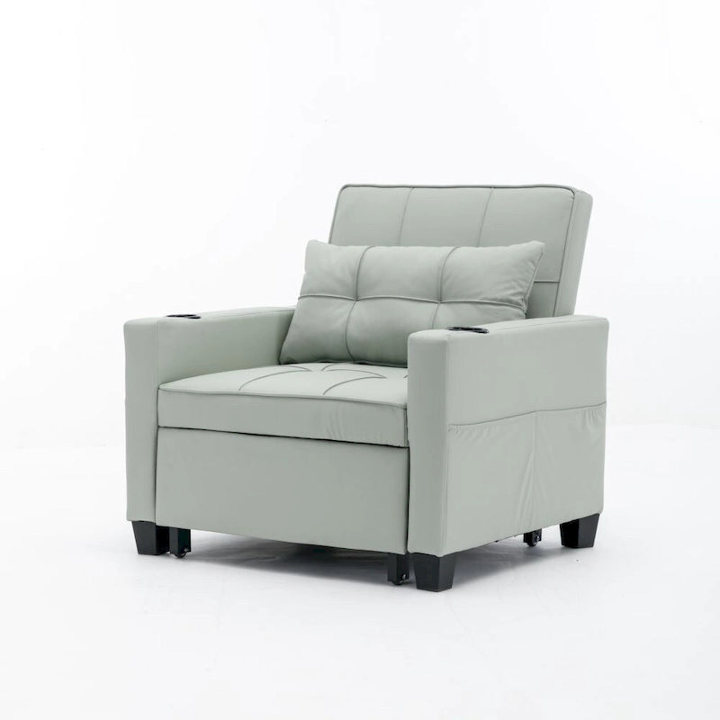 3-in-1 Convertible Sleeper Chair with USB Ports