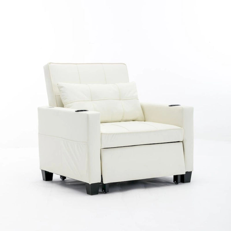 3-in-1 Convertible Sleeper Chair with USB Ports