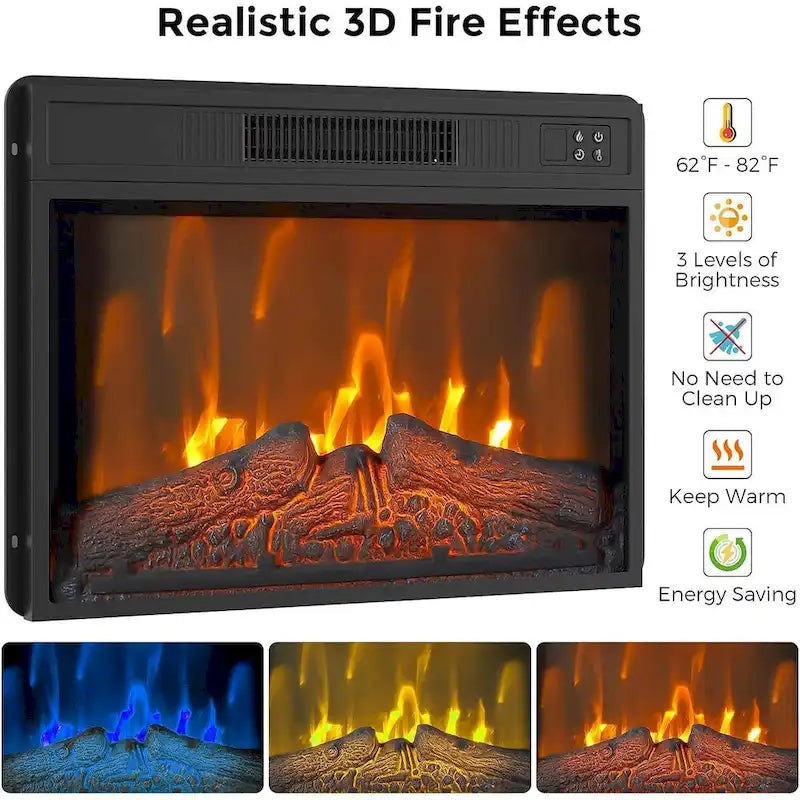 Farmhouse Electric Fireplace TV Stand for TVs up to 65 Inches
