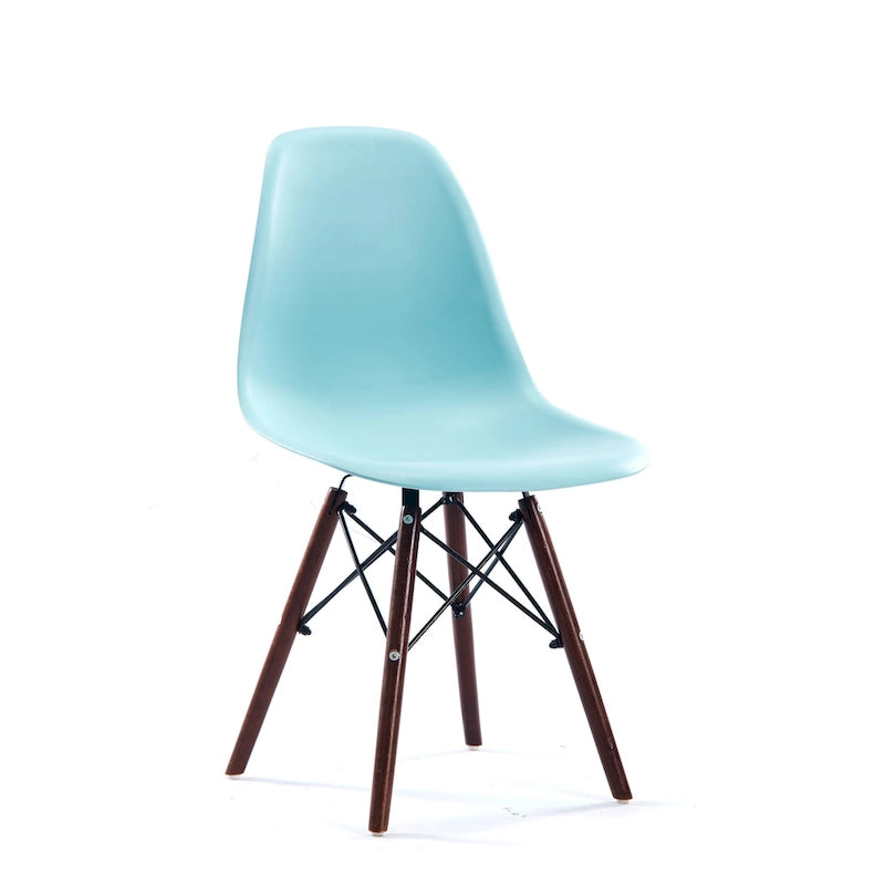 Modern Dining Chairs with Walnut Wood Legs, Set of 2