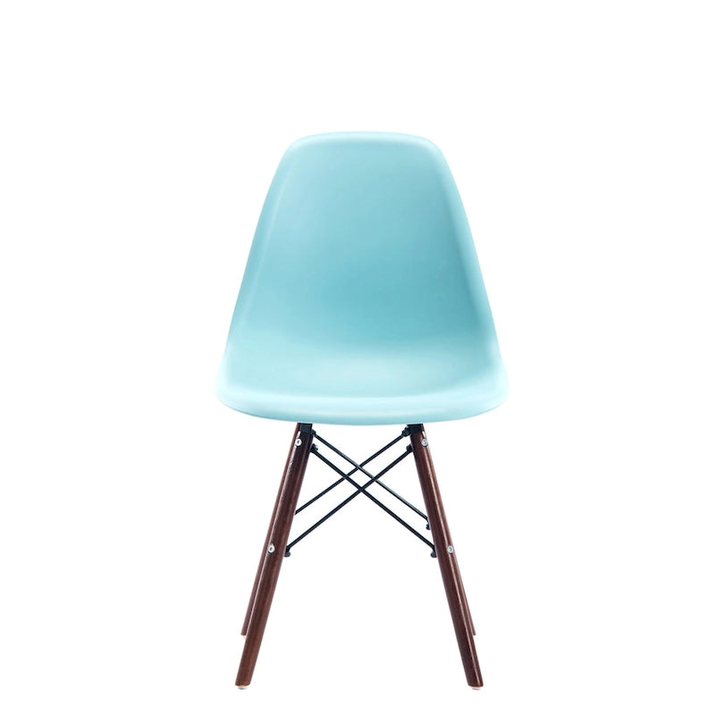 Modern Dining Chairs with Walnut Wood Legs, Set of 2