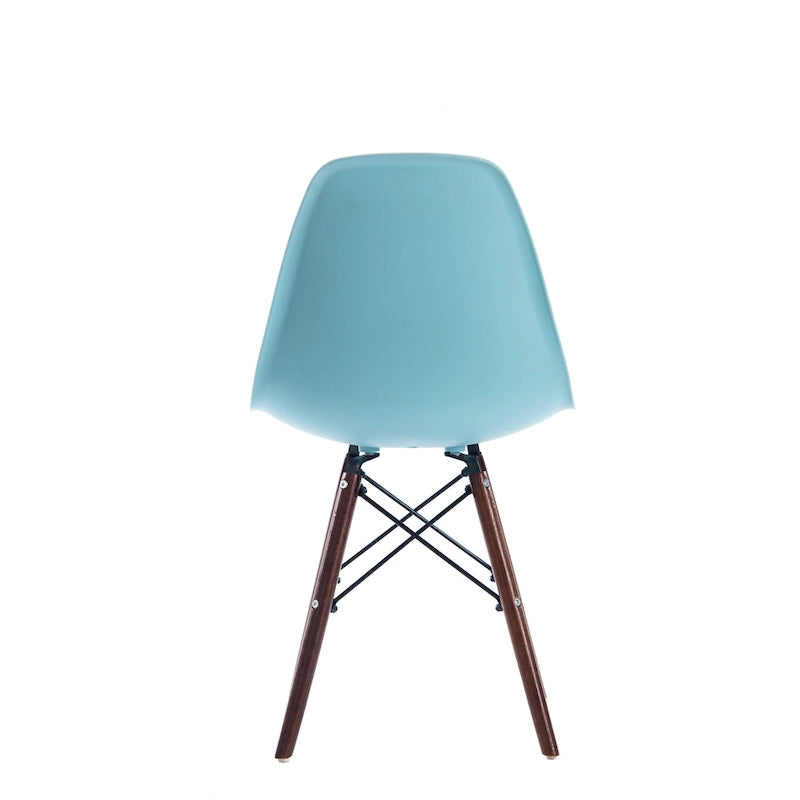Modern Dining Chairs with Walnut Wood Legs, Set of 2