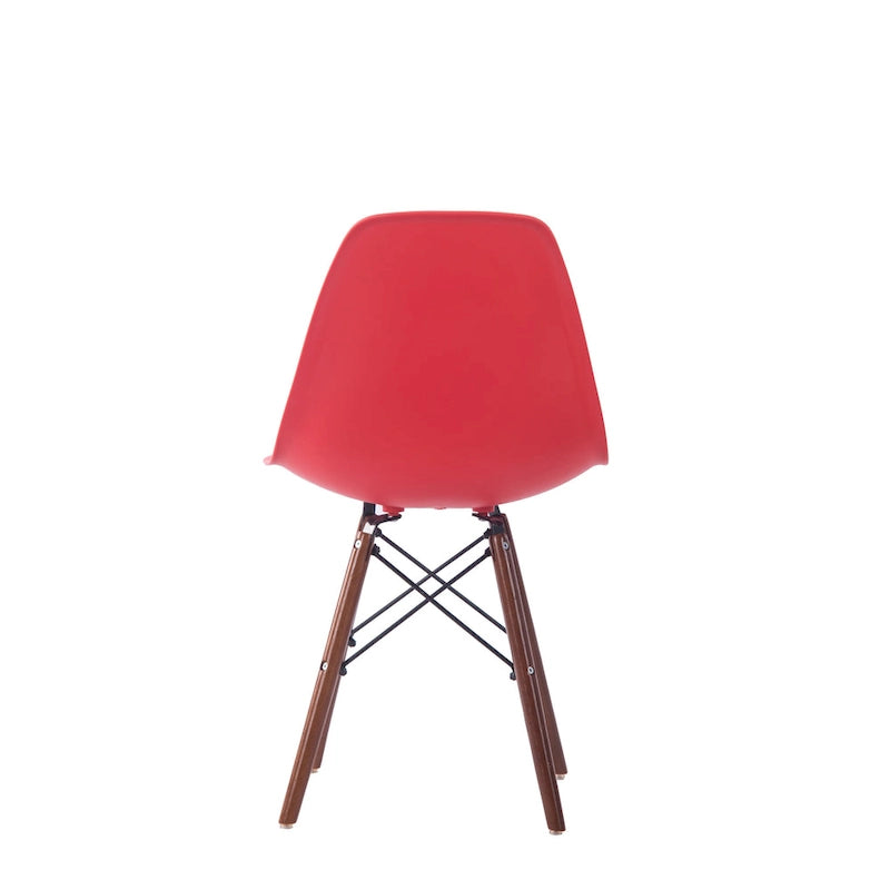 Modern Dining Chairs with Walnut Wood Legs, Set of 2