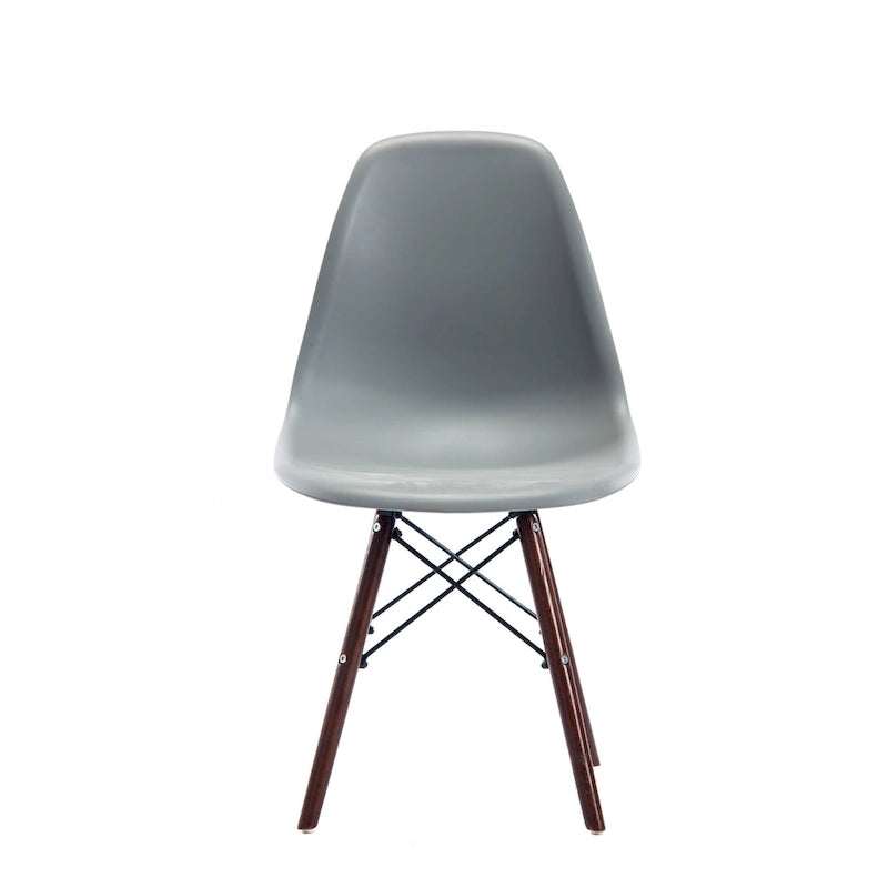 Modern Dining Chairs with Walnut Wood Legs, Set of 2