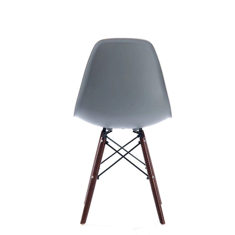 Modern Dining Chairs with Walnut Wood Legs, Set of 2