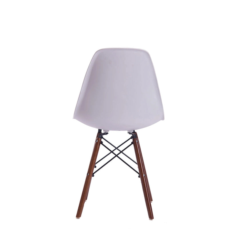 Modern Dining Chairs with Walnut Wood Legs, Set of 2