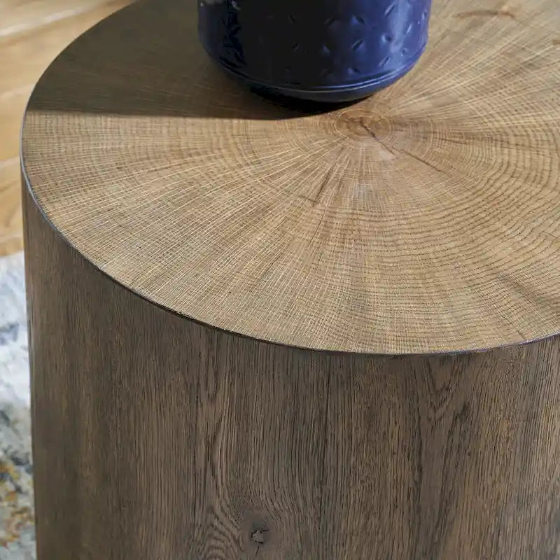 Brown Round Accent Tables (Set of 2) - 20 W x 20 D x 20.13 H