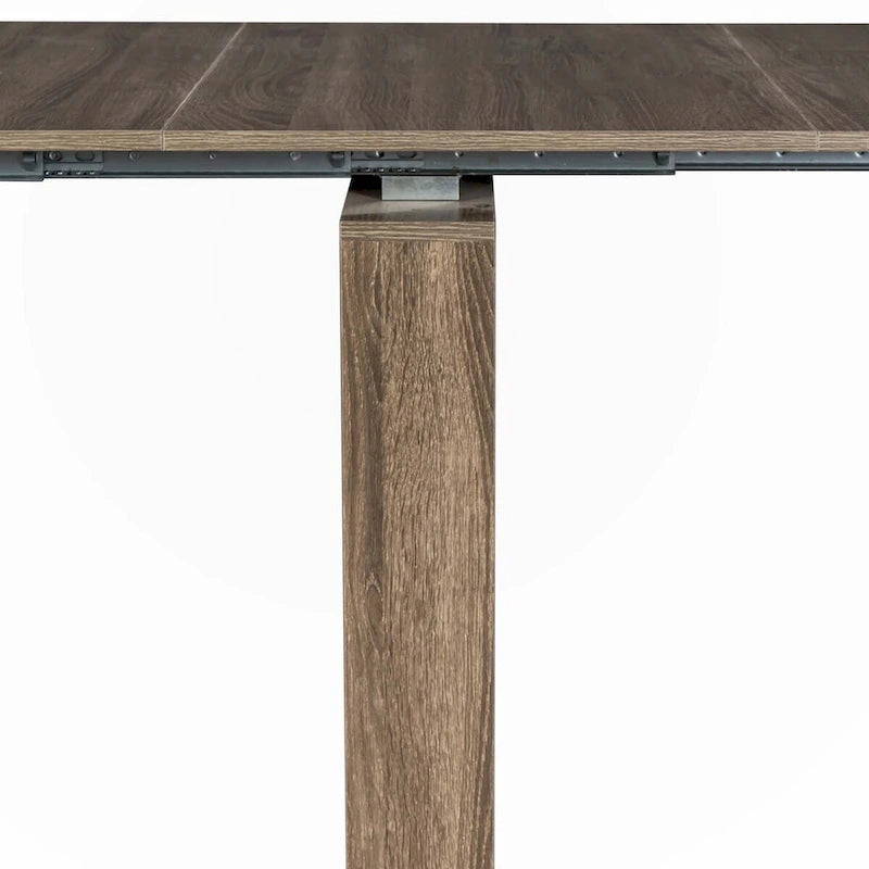 Extendable Console and Dining Table, Brown